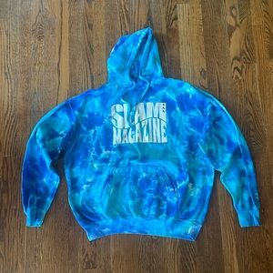 Slam Magazine tie-dye sweatshirt.